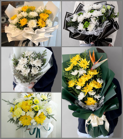 广东江门市恩平市大田镇东南村白事花束代送